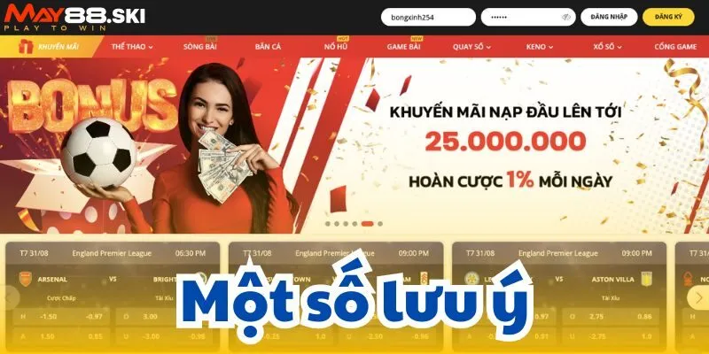 Một số lưu ý về hệ quả nếu người chơi không tuân thủ nguyên tắc chơi có trách nhiệm tại MAY88
